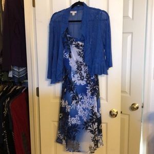 Spring/summer dress. Below the knee.